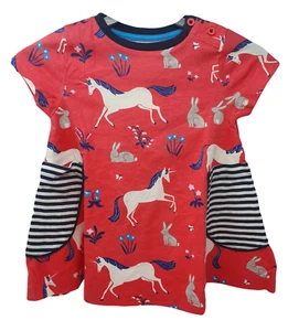 Ex Mini Boden Hotchpotch Tunic Dress in Unicorn Design 2 - 12 yrs NEW - Picture 1 of 3