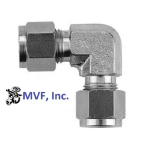 HSME 1/4" Tube OD Union Elbow 316 Stainless Steel Tube Fitting AL-4-SS - Picture 1 of 4