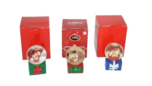 JC Penny's Disney Collectible Mini Snow Globes Lot Of 3 Dalmatian Minnie Mickey - Picture 1 of 8