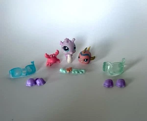 Littlest Pet Shop LPS Lot Under The Sea Animals & Accessories Scuba Lot Of 10 - Picture 1 of 5