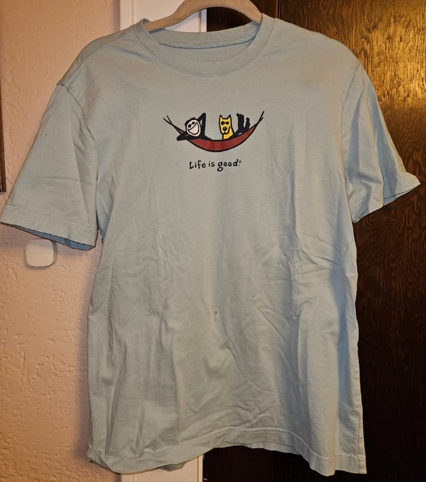 Camiseta Life is Good Boys Oliva Talla Juvenil S Foto 1 de 3