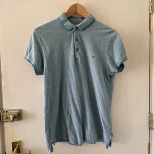 Super Cute Medium Turquoise Wrangler Polo Shirt. Good Condition 100% Cotton - Picture 1 of 4