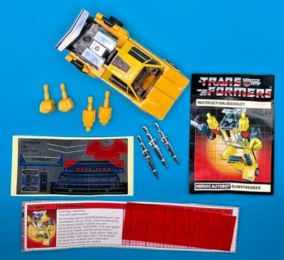 Sunstreaker YELLOW Takara Diakron DK-1 Transformer 1983 Vintage EARLY G1 - Image 1 of 4