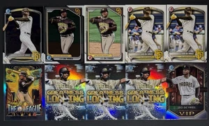 2025 Bowman Chrome Leo De Vries Lot (10) Inserts Refractors Chrome Prospect - Bild 1 von 1