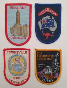 4 x Australia Australian OZ Souvenir Tourist Holiday Badges Patches. Joblot. B17 - Foto 1 di 3