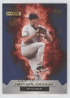 2022 Wild Card Matte SP Exclusive Blue Background - Red /3 Ken Waldichuk #RHN-7 - Image 1 of 2