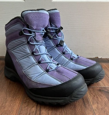 Botas de nieve LANDS END Extreme Squall forradas de lana invierno senderismo 10B para mujer Foto 1 de 4