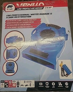 1/4 HP Low Profile Blue Air Mover Blower Fan for Water Damage Restoration Carpet - Picture 1 of 1