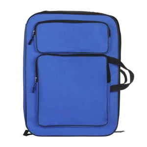 14.2" x 19.3" Art Portfolio Bag Backpack, Drawing Organizer, Dark Blue - Picture 1 of 5
