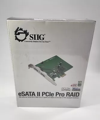 SIIG ESATA II PCIE PRO RAID CONTROLLER SC-SAE312-S3 - Image 1 of 4