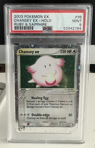 Chansey EX Rubin Saphir PSA 9 neuwertig Holo 96/109 Pokémon 2003 - Bild 1 von 2