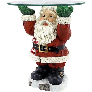 New Santa Claus Waiter Tray Sculpture Resin Crafts Ornaments Christmas. - Picture 1 of 7