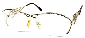 NEOSTYLE “JET 215” NOS Germany Gold/Brown Half Rim 56-16-135 Eyeglasses Frame - Picture 1 of 11