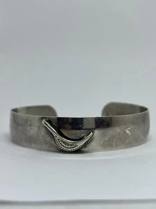 Vintage Sterling Silver Cuff Bracelet Marked Michele - Picture 1 of 5