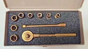 NGK Metals 10 Piece Non Sparking 1/4" Drive Socket Set 3/16-7/16" - Picture 1 of 6