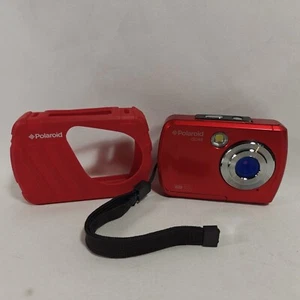 Polaroid IS048 16MP 2.4" Screen Waterproof Instant Sharing Digital Camera -RED - Picture 1 of 7