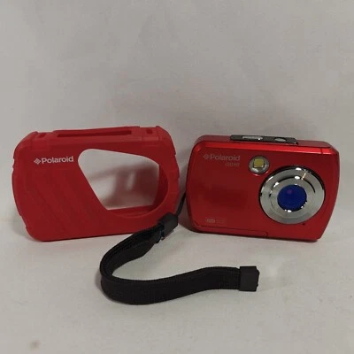 Polaroid IS048 16MP 2.4" Screen Waterproof Instant Sharing Digital Camera -RED - Image 1 of 4