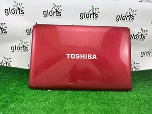 Gebrauchte Original Toshiba Satellite L755D-10J Deckel Rückseite Abdeckung ZYE33BLBLC ROT - Bild 1 von 11