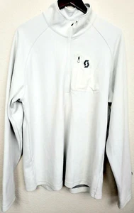 Scott Athletic Men’s 2X Beige 1/4 Zip Long Sleeve Sweatshirt with Zip Pocket - Picture 1 of 10