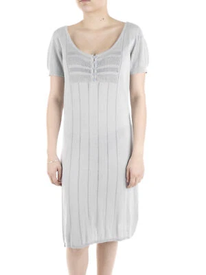 Kaffe Tunika Kleid Lily Knit Dress hellblau kurzarm Rundhals - Bild 1 von 4