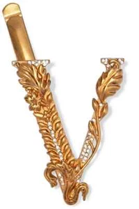 NWT VERSACE Tribute Swarovski Crystal Hair Clip - Picture 1 of 16