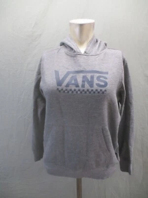 Vans Size M Boys Gray Cotton Blend Front Pocket Fleece Lined Athletic Hoodie 065 - Image 1 of 4