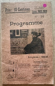PROGRAMME - Grande Matinée avec Orgue - fêtes de la toussaint - 1912 - Imagen 1 de 3
