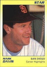 1990 Star Saberhagen/Davis Baseball Card #5 Mark Davis/Davis - Career Highlights
