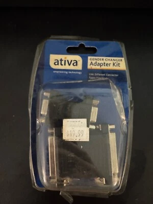 Ativa Gender Changer Adapter Kit DB9 DB25 Male/Female RS232 Serial NIP - Image 1 of 4