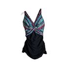 Profile by Gotex 20W One Piece Skirted Swimsuit Buena Vista Colorful Bodice