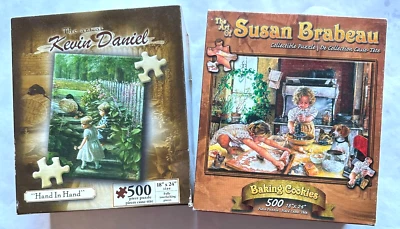 Galletas de mano y para hornear 500 piezas cada una para niños Lote de 2 rompecabezas COMPLETOS Foto 1 de 4