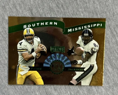 *1999 Плей-офф Престиж Alma Mater #AM8 Бретт Фавр/Майкл Джексон!!! - Изображение 1 из 2