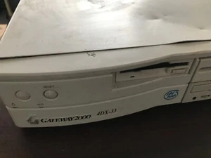 RARE VINTAGE DESKTOP GATEWAY2000 4DX-33 i486DX 8MB RAM W/HDD - Picture 1 of 13