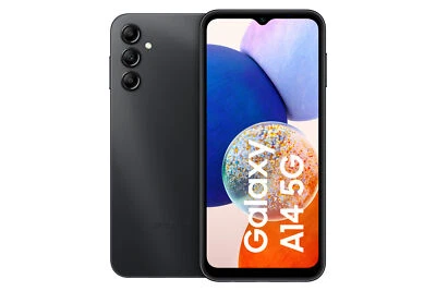 Samsung Galaxy A14 64GB Schwarz 5G Android Smartphone 6,6" LCD 50MP 4GB RAM DS - Bild 1 von 3