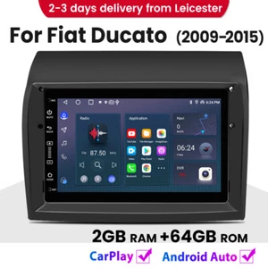 For Fiat Ducato 2009-2015 2+64GB Carplay Car Radio Stereo GPS SAT NAV BT FM DAB+ - Picture 1 of 13