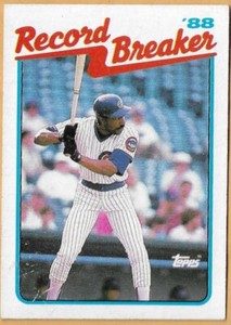 ANDRE DAWSON CHICAGO CUBS RECORD BREAKER #4 - TOPPS NM-MT 1989