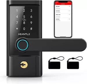 SMONET WiFi Smart Door Lock with Handle Fingerprint Keyless Entry Digital Keypad - Picture 1 of 8