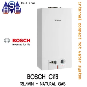 BOSCH INTERNAL COMPACT Ci13 - HOT WATER SYSTEM - 13L/min - NATURAL GAS - Picture 1 of 1