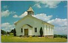 Burton Ohio 1970s Postcard Geauga County Church Building