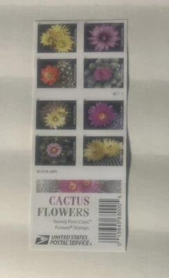 scott us booklet stamps 5359b Cactus Flowers (R11/23) - Image 1 of 2