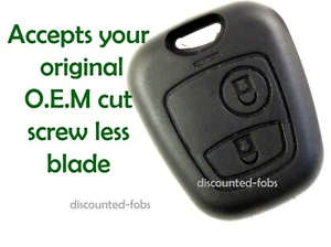 for Citroen XSARA PICASSO BERLINGO remote KEY FOB case 2 button ORIGINAL FIT - Picture 1 of 3