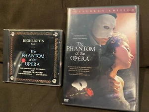 Phantom of the Opera Widescreen DVD & Hilghlights CD Lot Andrew Lloyd Webber - Picture 1 of 4