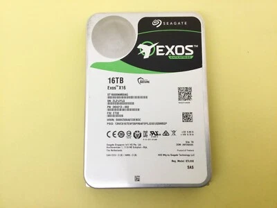 Seagate Exos X16 16TB 7.2K SAS 12Gb/s 256MB 3.5" SED HDD ST16000NM004G - Image 1 of 4