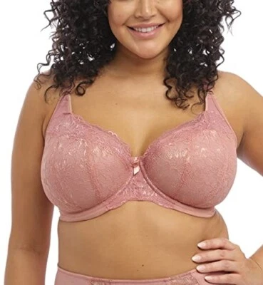 ELOMI BRIANNA UNDERWIRE PADDED HALF CUP BRA EL8081ASE   Rose  SIZE 32K US - Imagem 1 de 4