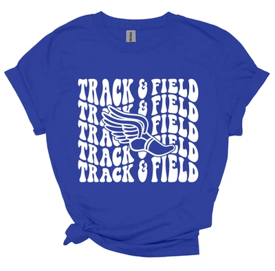 CAMISETA de atletismo con pie alado y fuente de burbujas retro, tallas juveniles y adultos Foto 1 de 4