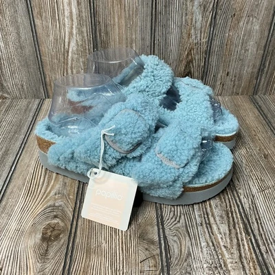 Sandalias pantuflas Papillio by Birkenstock Arizona piel de oveja para mujer 40 9 N azules Foto 1 de 4