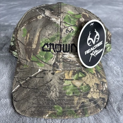 Realtree camo hat crown xtra green wilderness hunting strapback NWT - Image 1 of 4