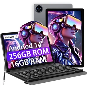 11 inch Android 14 Tablet Octa core 16GB+256GB 5G WiFi Dual Camera Bluetooth 5.0 - Picture 1 of 10