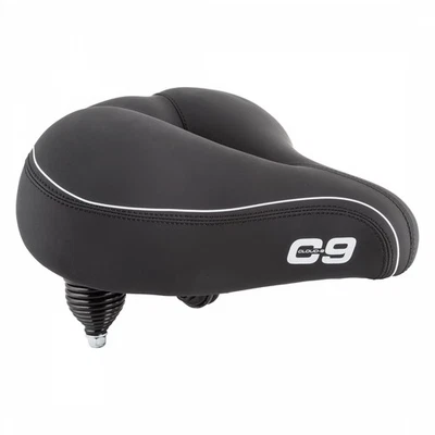 Cloud-9 Unisex Cut Out Bicycle Comfort Seat Cruiser Airflow Relief Channel Black - Image 1 of 2