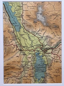 Bassentwaite Lake, Derwent Water 1957 Bartholomew's Mounted Map FREE POSTAGE - Picture 1 of 9